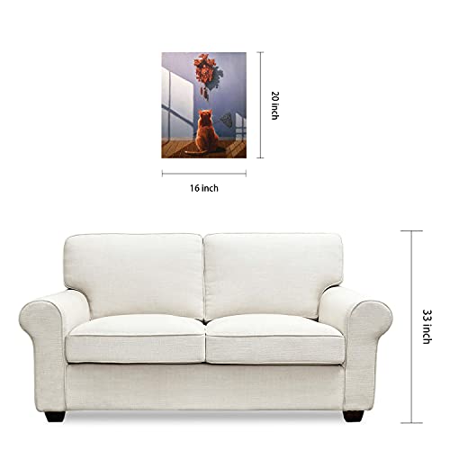 Timely Lunch Cat Canvas Art
