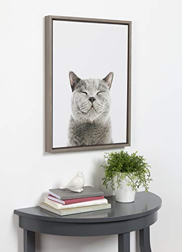 Smiling Cat Framed Canvas Print