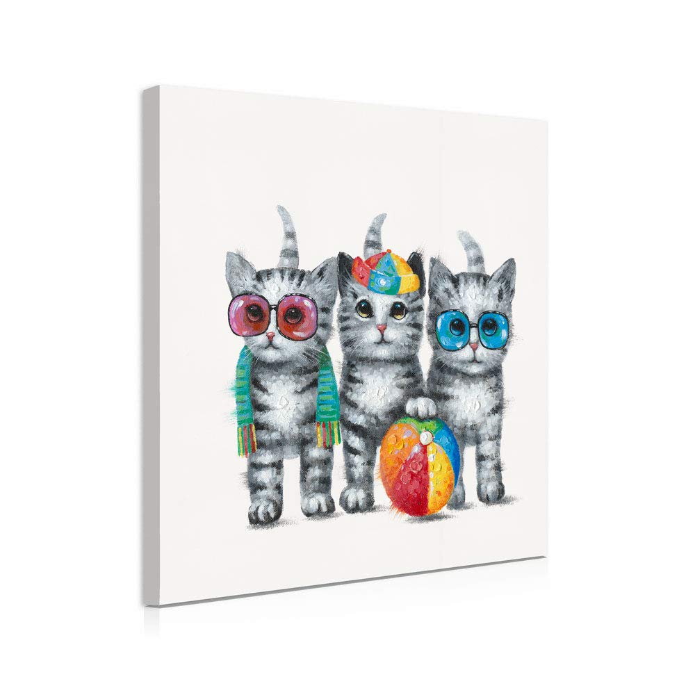 Cute Cat Canvas Wall Art