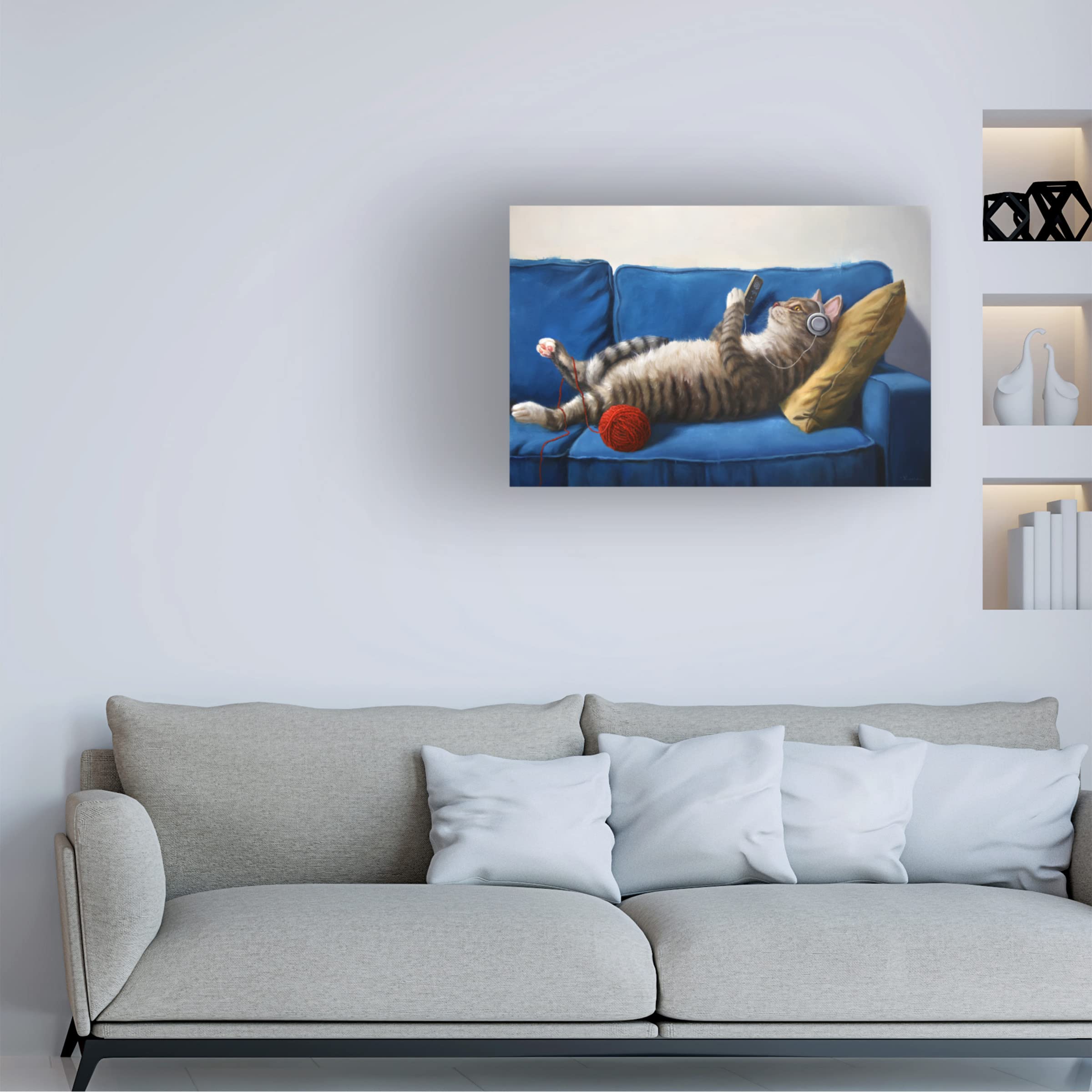 Lazy Sunday Cat – Canvas Print