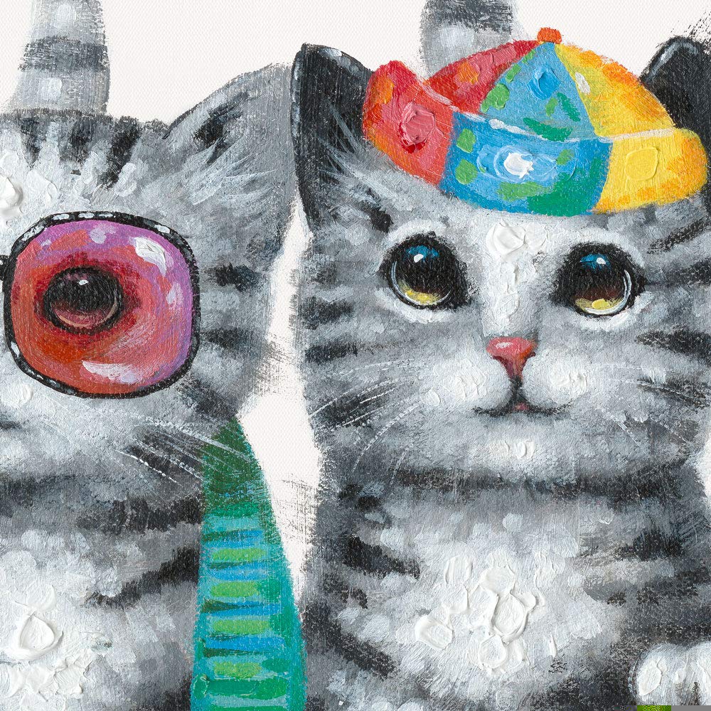 Cute Cat Canvas Wall Art