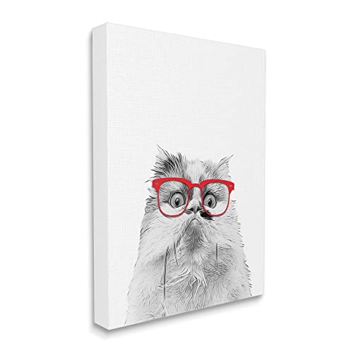 Glasses Cat Wall Canvas