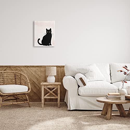 Halloween Black Cat Canvas Art