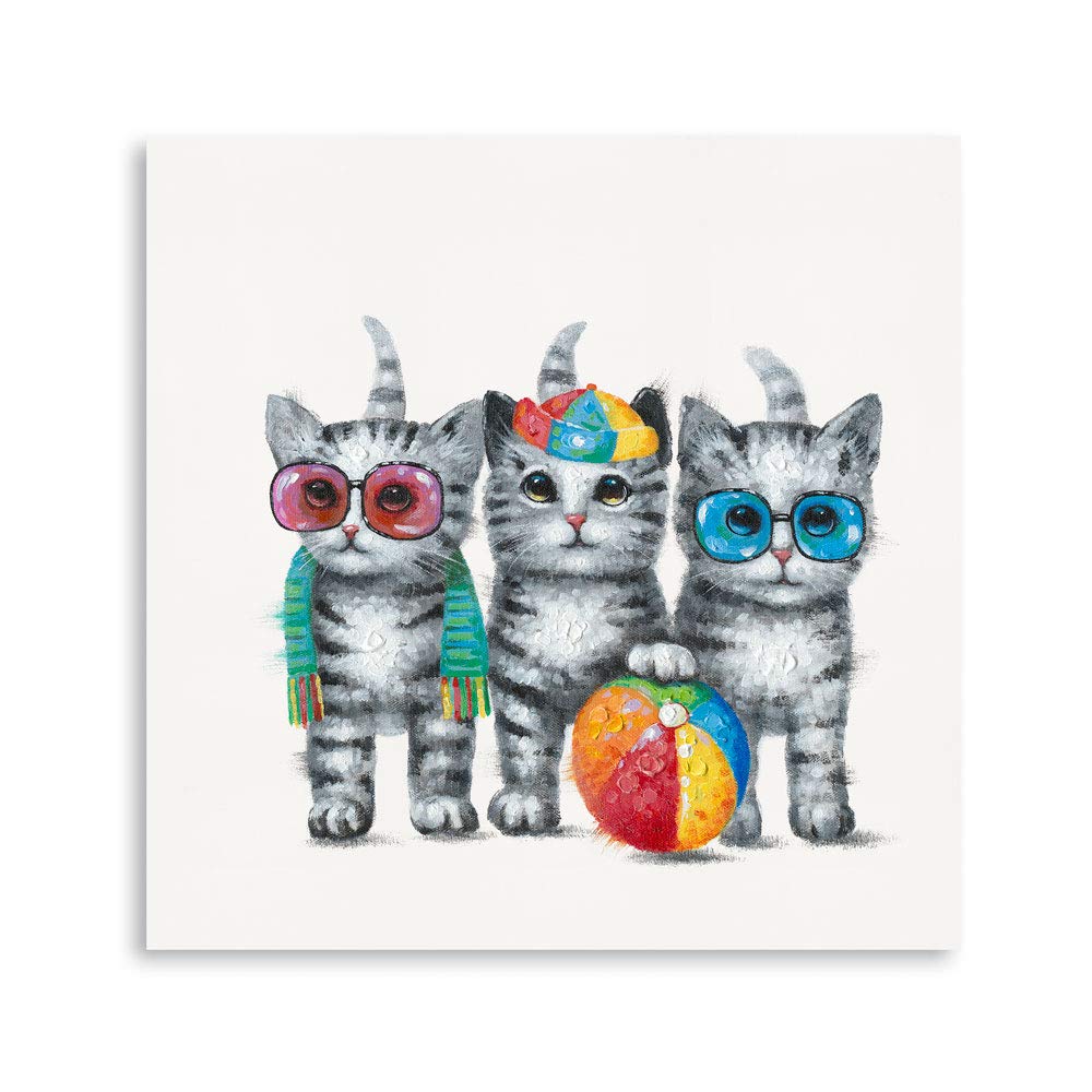 Cute Cat Canvas Wall Art
