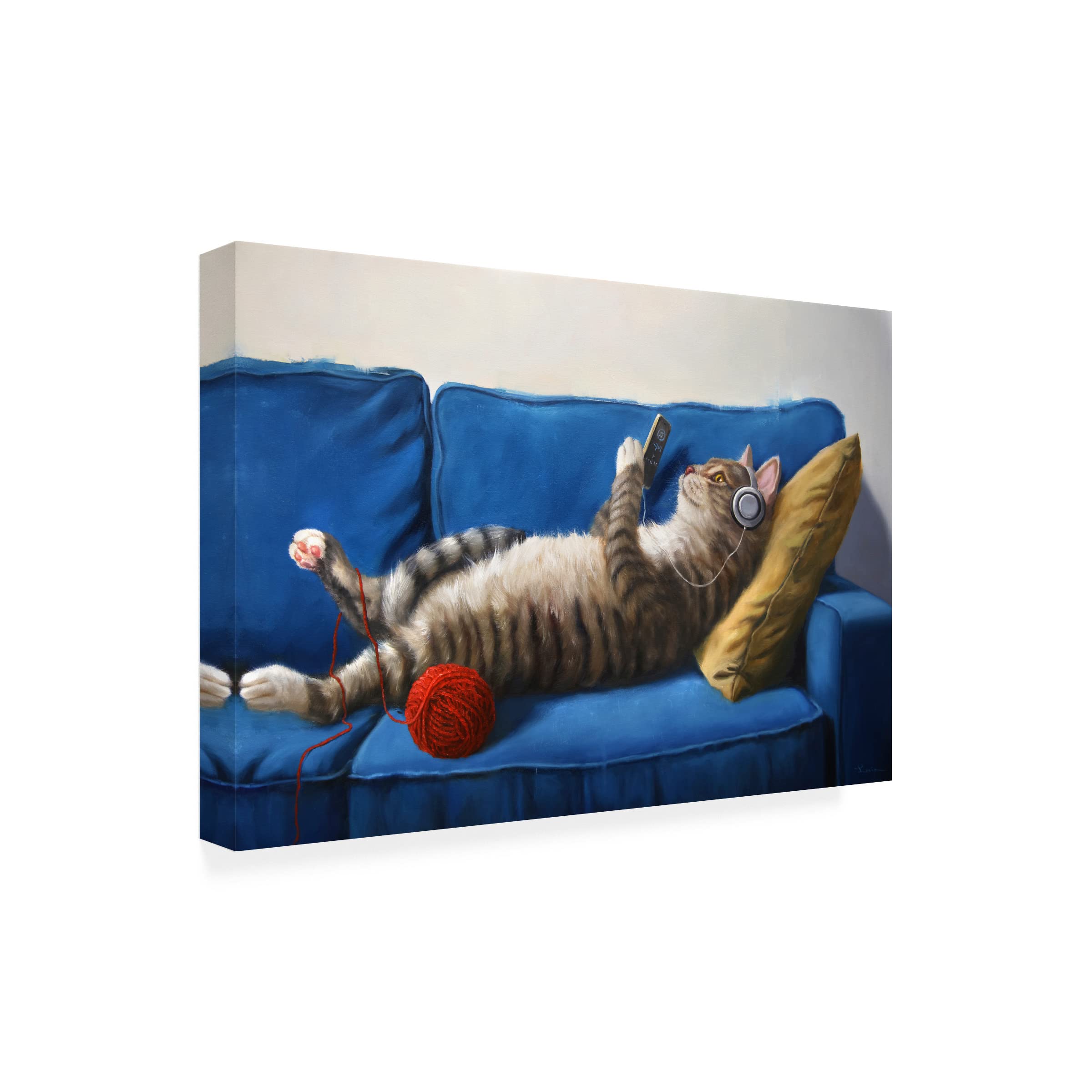 Lazy Sunday Cat – Canvas Print