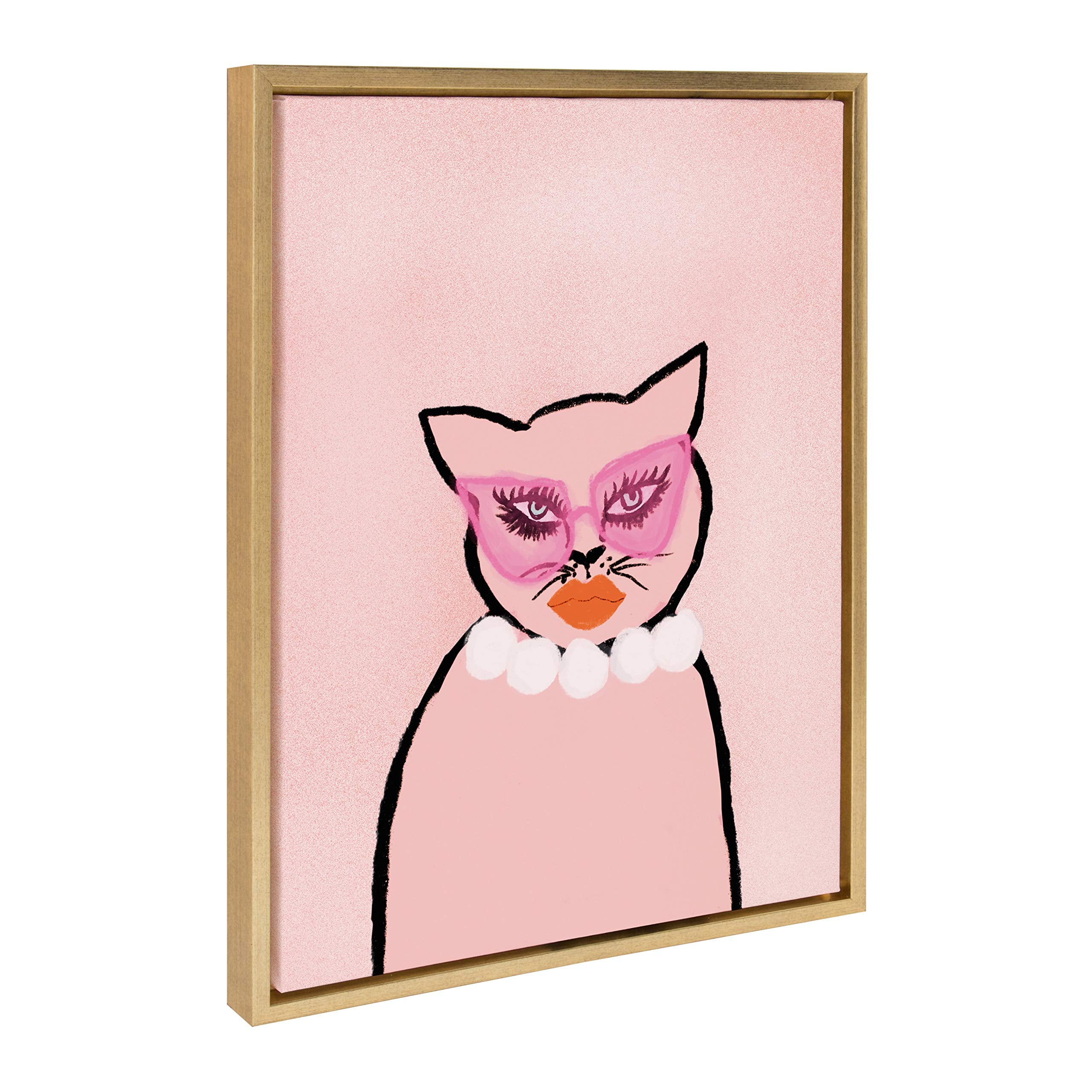 Framed Canvas Cat Wall Print